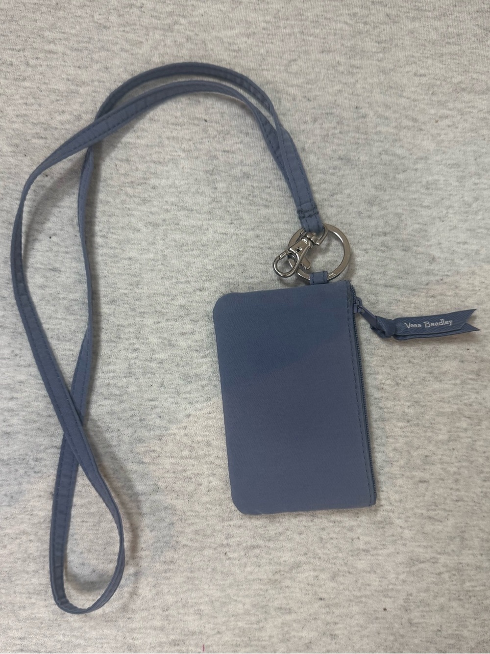 Vera Bradley Zip ID Case & Lanyard Set - Rustic Blue‎ Floral